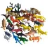 Kit Com 90 Miniaturas De Borracha Animais Diversos Lindos