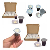 Kit Com 96 Cálice Suco De Uva Pão Lacrado Santa Ceia Asmo