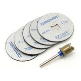 Kit Com Adaptador E 5 Discos De Corte Ezlock Ez406 Dremel