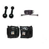 Kit Com Caneleira 5kg   Halter Pintado De 3kg   Corda