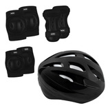 Kit Com Joelheira Cotoveleira Protetor Punho Capacete