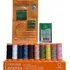 Kit Com Linhas Corrente Laranja E Agulhas De Mão Vários Tam