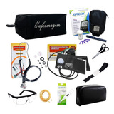 Kit Com Necessaire Da Enfermagem Esteto Esfigmo Glicose