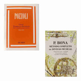 Kit Com Pozzoli Guia Teórico prático Parte 1 E 2 Para Ensino Do Ditado Musical P bona Método Completo De Divisão Musical