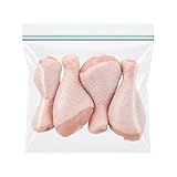 Kit Com15 Sacos Plásticos Zip Lock Para Alimentos Reutilizáveis Transparentes Tamanho 1-25L