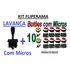 Kit Comando Preto + 10 Botões Em Acrílico, Cores A Consultar