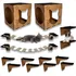 Kit Combo 2 Playground Para Gato 14 Peças Diversos Grupo Paraíso Mdf Cor Playground Mdf Cru
