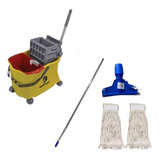 Kit Combo Carrinho Limpeza Balde Espremedor Doblô Flex 20 Lt