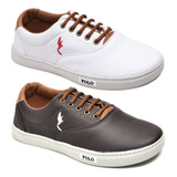 Kit Combo Com 2 Sapatenis Tênis Masculino Infantil Casual