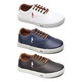 Kit Combo Com 3 Tenis Sapatenis Infantil Masculino Casual
