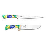 Kit Combo Javalizeira E Bowie Facas Artesanais Funcionais