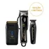 Kit Combo Máquina De Cortar Cabelo Magic Clip Black + Máquina De Acabamento Aparador Detailer Black + Barbeador Shaver Vanish Wahl
