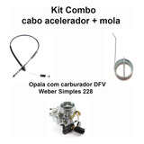 Kit Combo Mola E Cabo Acelerador Opala Dfv Simples 228 Todos