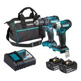 Kit Combo Parafusadeira Impacto 18v 3ah Makita Dtd157 Dhp485