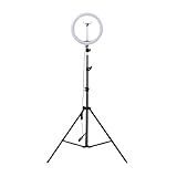 Kit Combo Ring Light 12 Polegadas Com Tripé Ajustável Até 2 1m E Dimmer Iluminação Profissional Para Fotos Vídeos Lives Selfies Youtubers E Influencers Suporte Para Celular