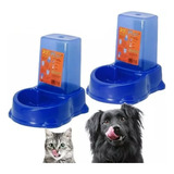Kit Comedouro E Bebedouro Automático Cachorro E Gato 2un 