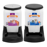 Kit Comedouro E Bebedouro Pequeno Pet 3l Automatico Oferta Cor Preto