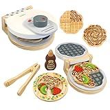 Kit Comidinha Brinquedo Educativo Madeira Máquina De Waffles