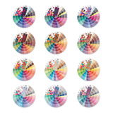 Kit Completo 12 Cartelas De Cores Mini Coloração Pessoal