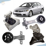 Kit Completo 4 Coxim Motor Cambio New Civic 2007 A 2011 Man 