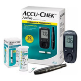 Kit Completo Accu check Active aparelho Medidor De Glicemia