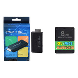 Kit Completo Adaptador Hdmi Para Ps2 Memory Card Com Opl