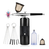 Kit Completo Aerografia Mini Compressor De Ar