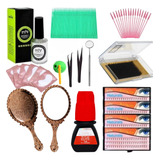 Kit Completo Alongamento Cílio Fio A Fio Volume Russo Mink