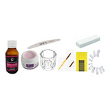 Kit Completo Alongamento Unha Porcelana Monomer Pó Acrílico