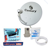 Kit Completo Antena Parabólica Banda Ku Receptor Century B7