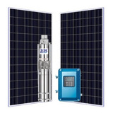 Kit Completo Bomba D água Submersa Solar Vazão 10 000l dia