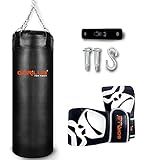 Kit Completo Boxe Saco De Pancada Profissional 70 Cm Luva Bate Saco Pro Suporte Teto Gorilla