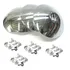 Kit Completo Calota Abaulada + Grampos P/ Calotas Fusca