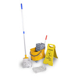 Kit Completo Carrinho Funcional Limpeza Profissional 20l