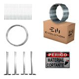 Kit Completo Cerca Concertina P Muro 45cm 10 Metros