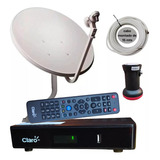 Kit Completo Claro Hd Pré Pago C 2 Receptores C Lnbf Duplo