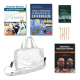 Kit Completo De Enfermagem Tecnicas Basicas De Enfermagem Calculo E Administração De Medicamentos Anatomia E Fisiologia Manual De Estagio De Bolso Bolsa Necessaire De Estágio De Enfermagem