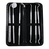 Kit Completo De Limpeza Dentária Profissional Com Removedor De Placa E Raspador De Tártaro Ferramentas De Higiene Bucal De Aço Inoxidável Para Limpeza De Dentes E Higiene Dentária Com Estojo De