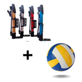 Kit Completo De Vôlei Bola Prof Bomba De Ar Multiuso