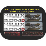 Kit Completo Emblemas Hilux