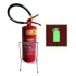 Kit Completo Extintor 4kg Bc   Suporte Tripé   Placa