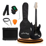 Kit Completo Guitarra Strato Giannini G 102 Amplificador