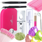 Kit Completo Iniciante Curso Extensão Alongamento De Cilios