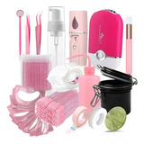Kit Completo Iniciante Para Extensão De Cílios Fio A Fio Volume Profissional