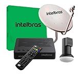 Kit Completo Nova Parabolica Intelbras Antena Receptor Lnb