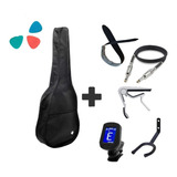 Kit Completo P Violão C Capa afinador correia cabo capo