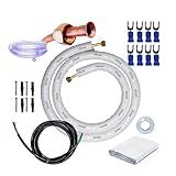 Kit Completo Para Instalação Ar Condicionado Inverter Split 22000 E 24000 Btus Normal 18000 E 22000 Btus 3metros 1 4 5 8