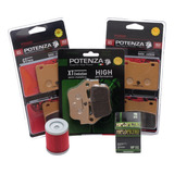 Kit Completo Pastilhas Freio Scooter Dafra Maxsym 400i