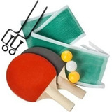 Kit Completo Ping Pong 3 Bolinhas 2 Raquetes 1 Rede Suporte