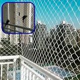 Kit Completo Rede Tela De Proteção Para Apartamentos- Sacadas- Janelas- Gatos E Crianças -Branca- 1m X 2m-
